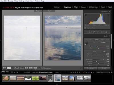 Developing a Photo in Lightroom - Before and After