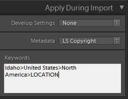 lightroom import new keyword hierarchy