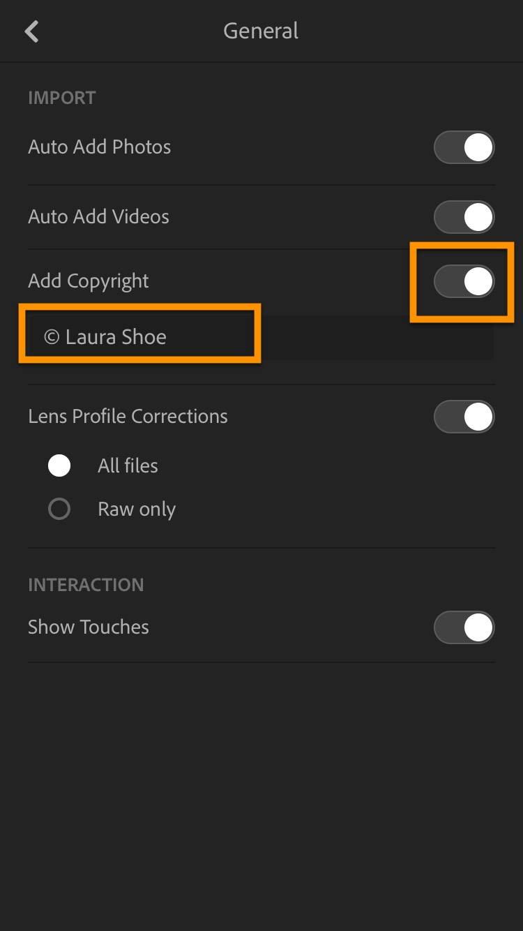 How To Add Copyright Information In Lightroom Cc Mobile 