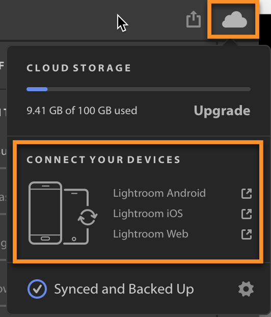 Connect your iOS and Android Devices to Lightroom CC