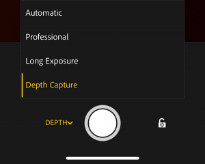 Lightroom CC mobile camera - Depth Capture option