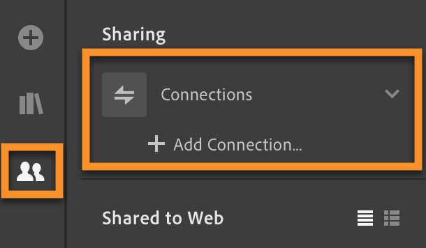 Lightroom CC Desktop: Share-Connections