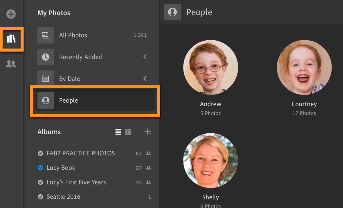 People view in Lightroom CC