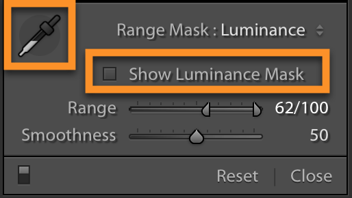 Lightroom Classic Luminance Range Mask Improvements